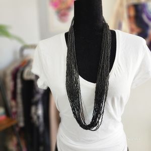 Black Seed Beads Necklace